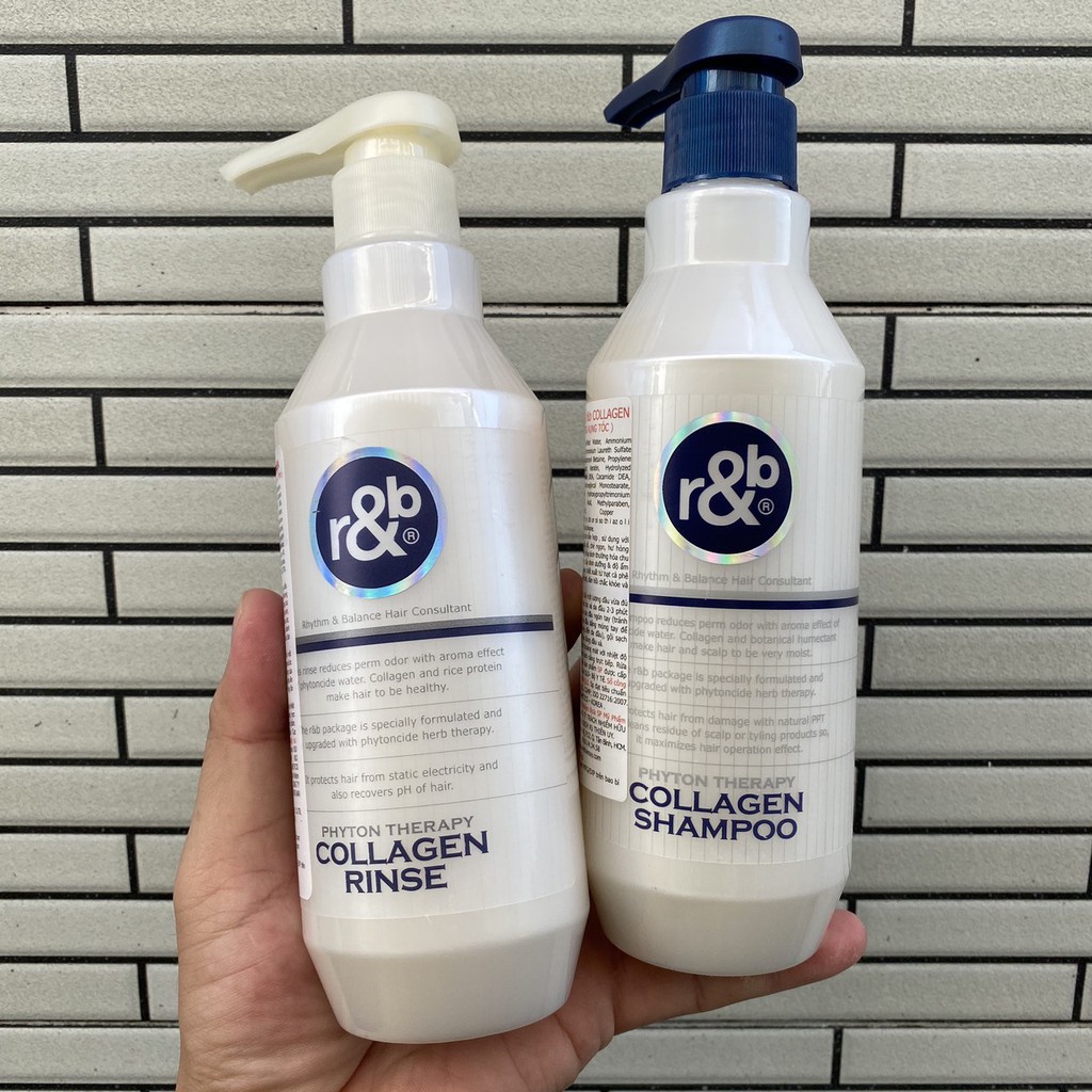 Gội xả ngăn rụng tóc R&B COLLAGEN PHYTON THERAPY 450mlx2