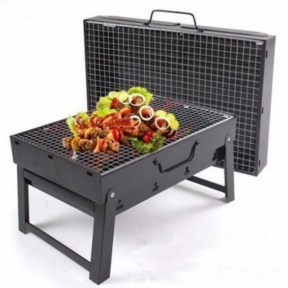 Bếp nướng than hoa BBQ ngoài trời cao cấp 2022