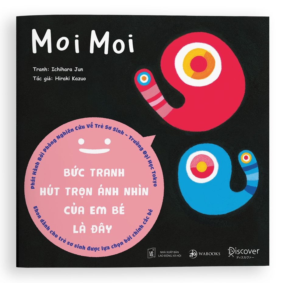 Sách Ehon Moi Moi Giúp các em bé ngừng khóc Ehon Nhật Bản cho trẻ sơ sinh