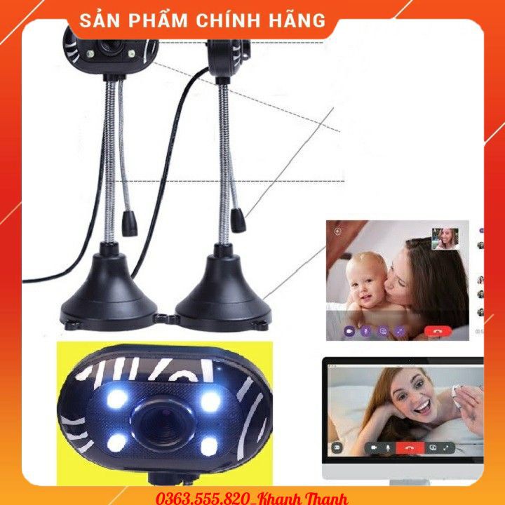 Webcam cho máy tính chân cao WC-003 có mic HD 720p | BigBuy360 - bigbuy360.vn