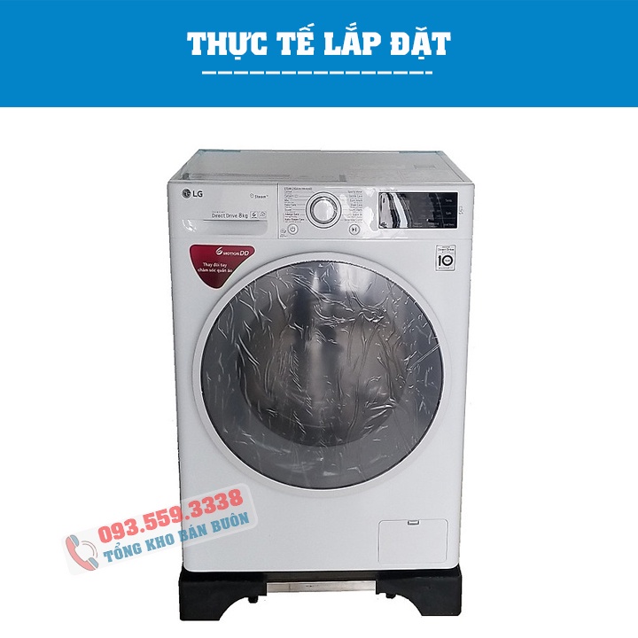 Chân Đế Kê Máy Giặt, Tủ Lạnh, Máy Sấy, Máy Rửa Bát - Chân Để MG Đa Năng Lõi Bê Tông Chịu 400 Kg