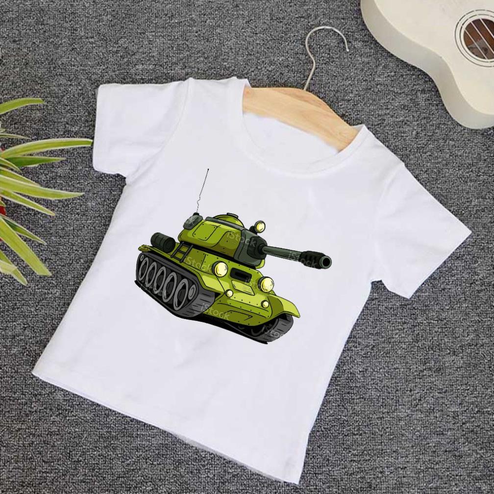 HOT Mẫu áo thun in hình xe tăng hoạt hình - món quà ý nghĩa cho bé giá xưởng