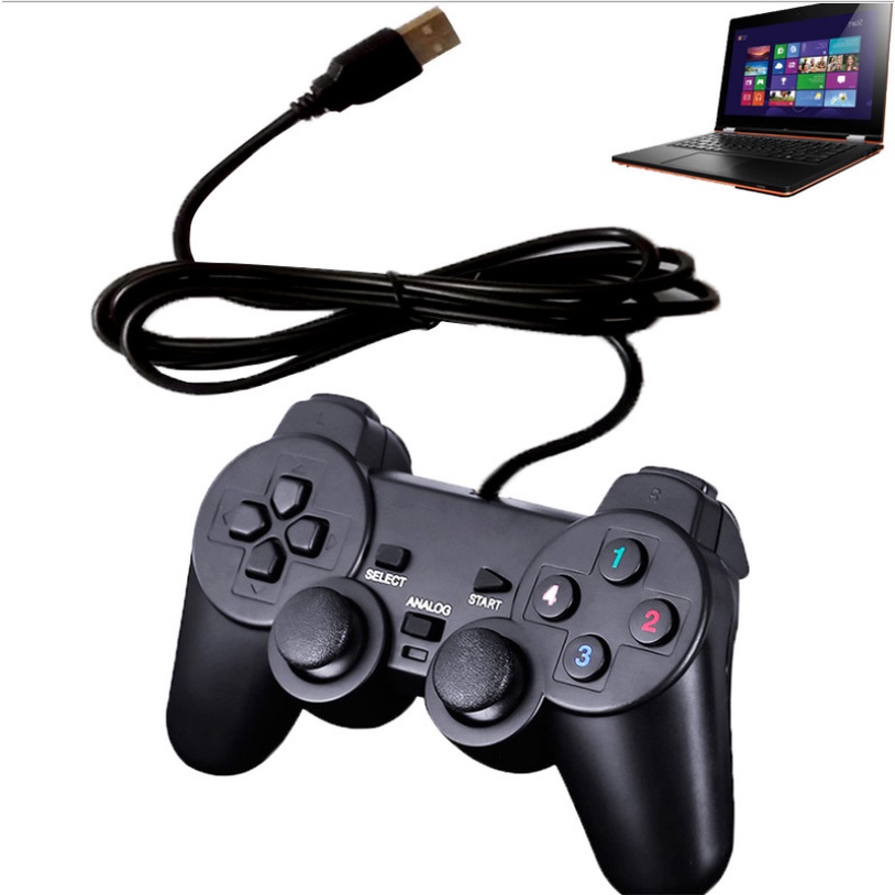 Tay Cầm Chơi Game Có Dây Ps2 Dành Cho PC có Rung