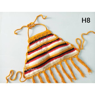Bikini len móc phối màu