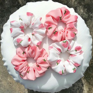 Cột tóc Scrunchies, dây buộc tóc, chun cột tóc hoa quả dễ thương (Fullbox)