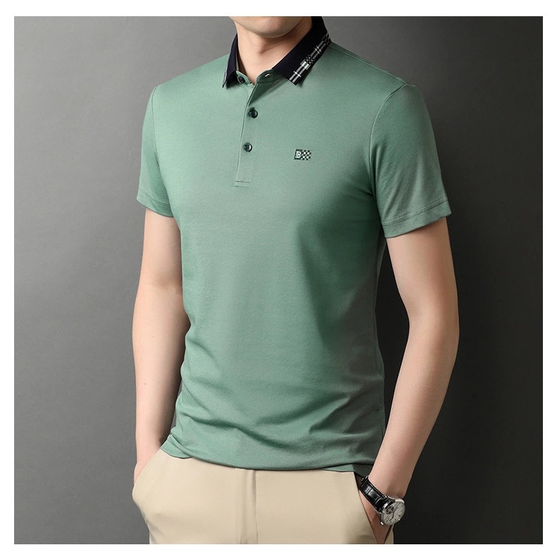 Áo Thun Polo Burberry Màu Trắng Tay Ngắn 2021 Size M-3Xl 002994