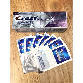 Combo trắng răng 7 ngày + 1 tuyp kem đánh răng Crest 3D 110g