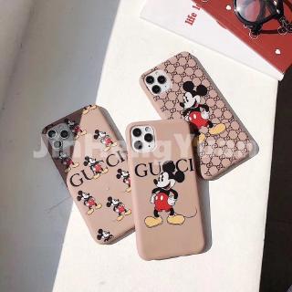 Ốp điện thoại bằng TPU mềm chống sốc hình GUCCI và mickey cho iPhone 11 11Pro 11Promax 6 6s 7 8 Plus X XS XSMAX XR