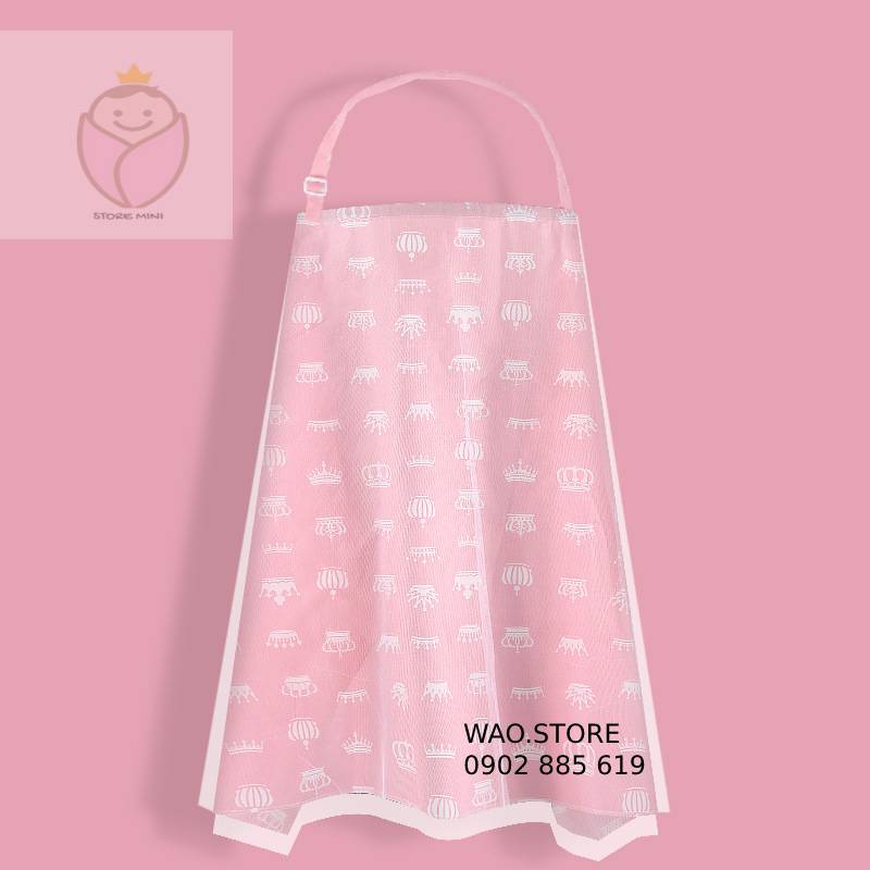 Áo choàng cho bé bú, áo chống nắng cho bé đa năng 2 lớp có thể làm mùng che cho bé chống côn trùng