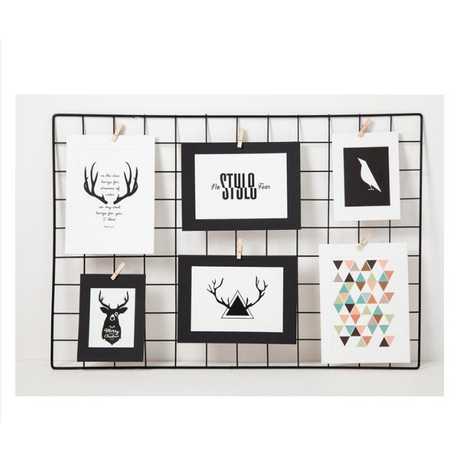 8 khung ảnh BẮC ÂU trắng đen -  Ảnh Treo tường Ảnh khung giấy Hiển thị hình ảnh nghệ thuật hiện đại