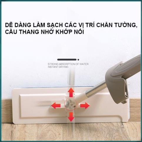 Chổi lau nhà thông minh tự vắt Spin Mod xoay 360 độ-CHẤT LƯỢNG