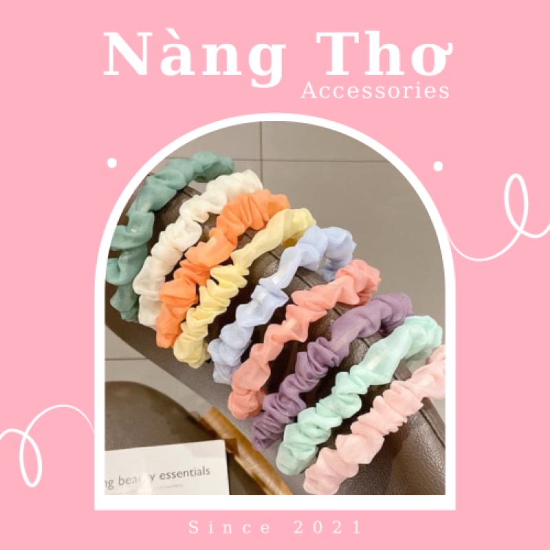 Băng đồ cài tóc, bờm nữ công chúa đủ màu Nàng Thơ Accessories