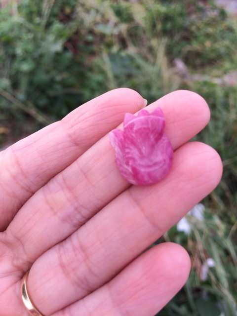 Hồ ly ruby size nhẫn, mặt dây