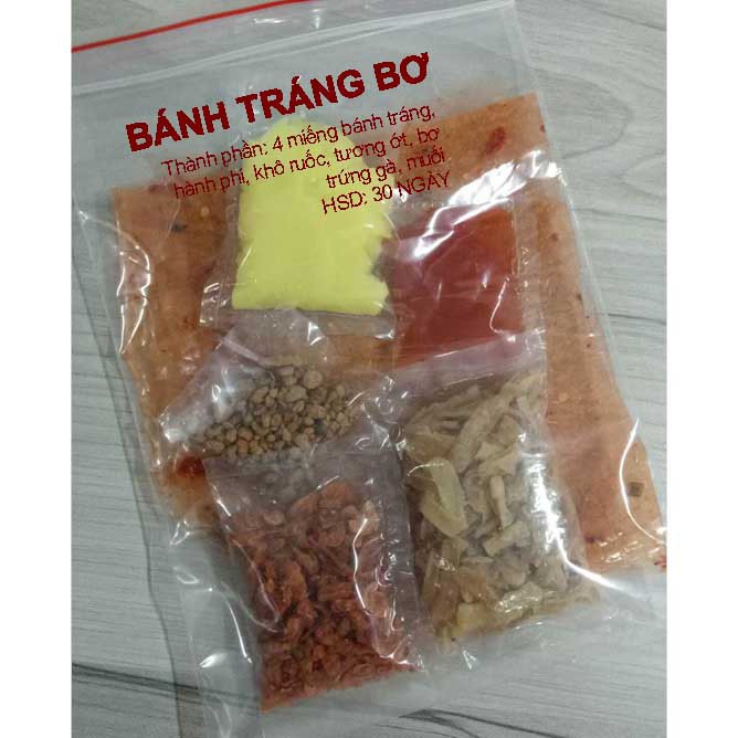COMBO 5 BỊCH BÁNH TRÁNG BƠ - LOẠI 2