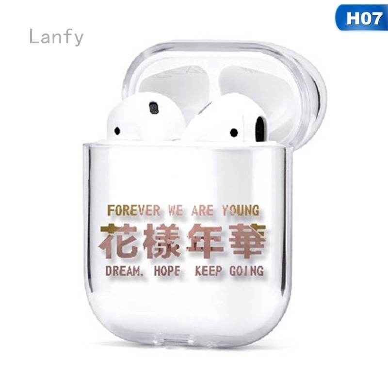 Vỏ Bảo Vệ Hộp Sạc Tai Nghe Airpods In Hình Nhóm Nhạc Bts Thời Trang