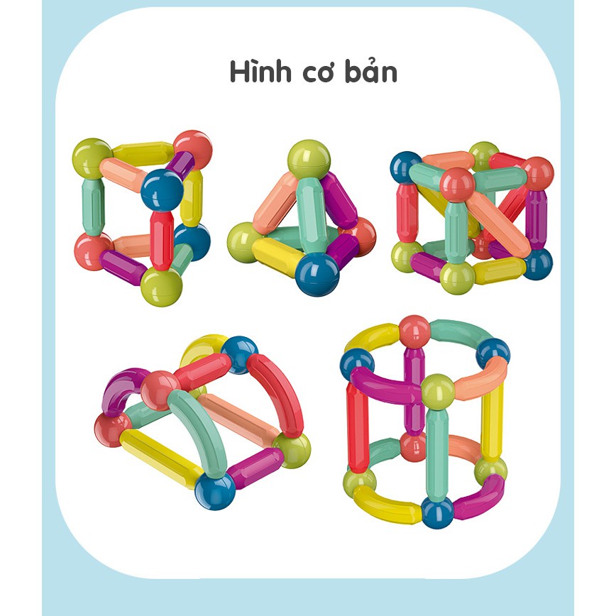 Ghép Hình Nam Châm 36 Chi Tiết- Ghép Hình Sáng Tạo Magnetic stocks