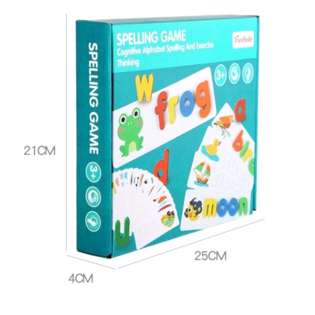 Bộ Trò Chơi Đánh Vần  Spelling Game Xếp Chữ Theo Hình Bằng Tiếng Anh Cho Bé