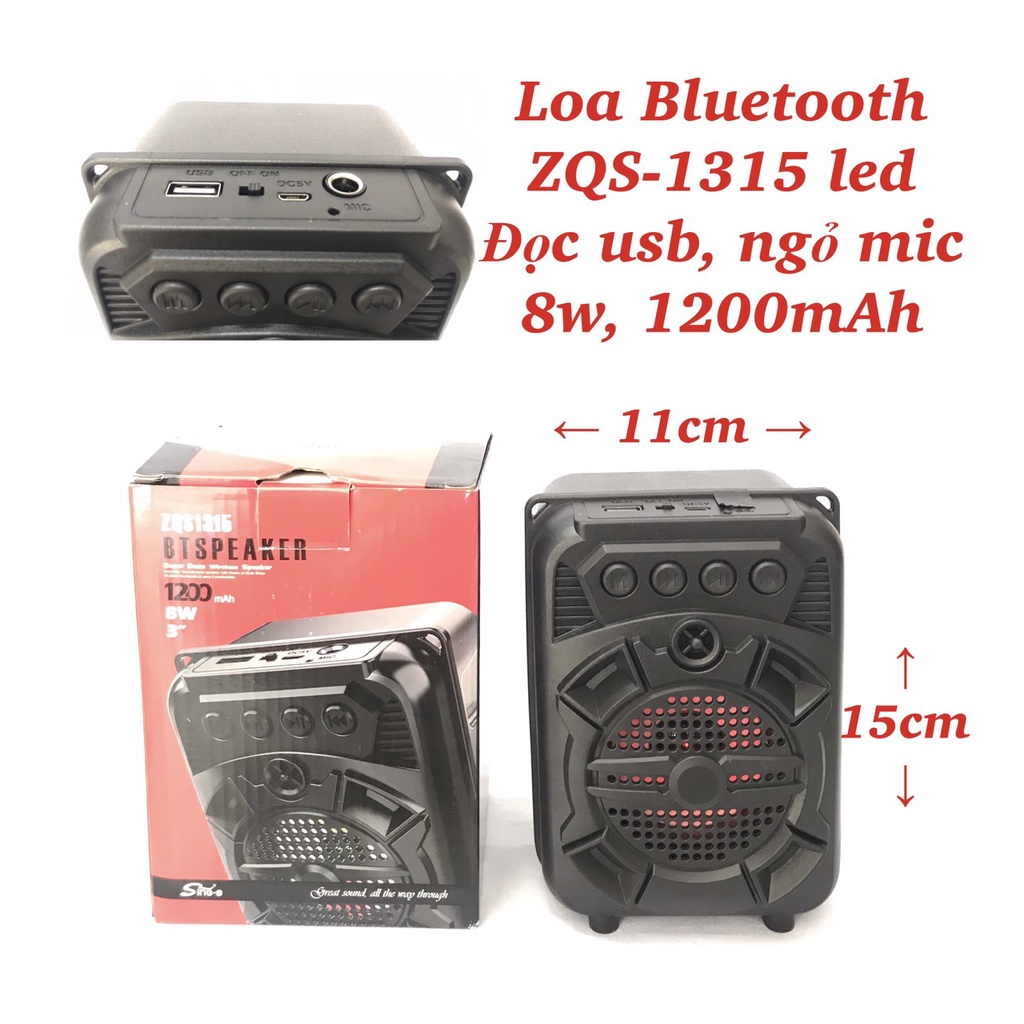 Loa Loa Skysound 818 / Bluetooth Kisonli 10W loa dài hỗ trợ USB Thẻ nhớ  - Loa vi tính Âm Bass Hay
