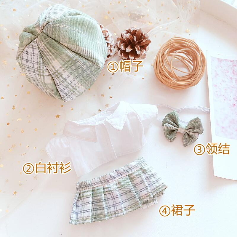 BỘ VÁY ĐỒNG PHỤC JK NHẬT BẢN CÓ KÈM GIÀY DOLL 20CM