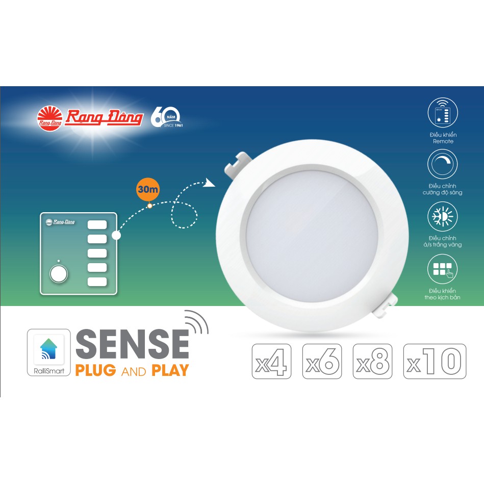 Combo sense plug and play 4-6-8-10 Chính hãng Rạng Đông Nha Trang