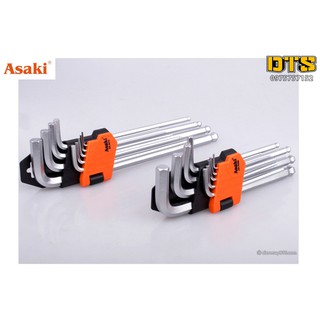 Bộ lục giác đầu bi Asaki AK-410