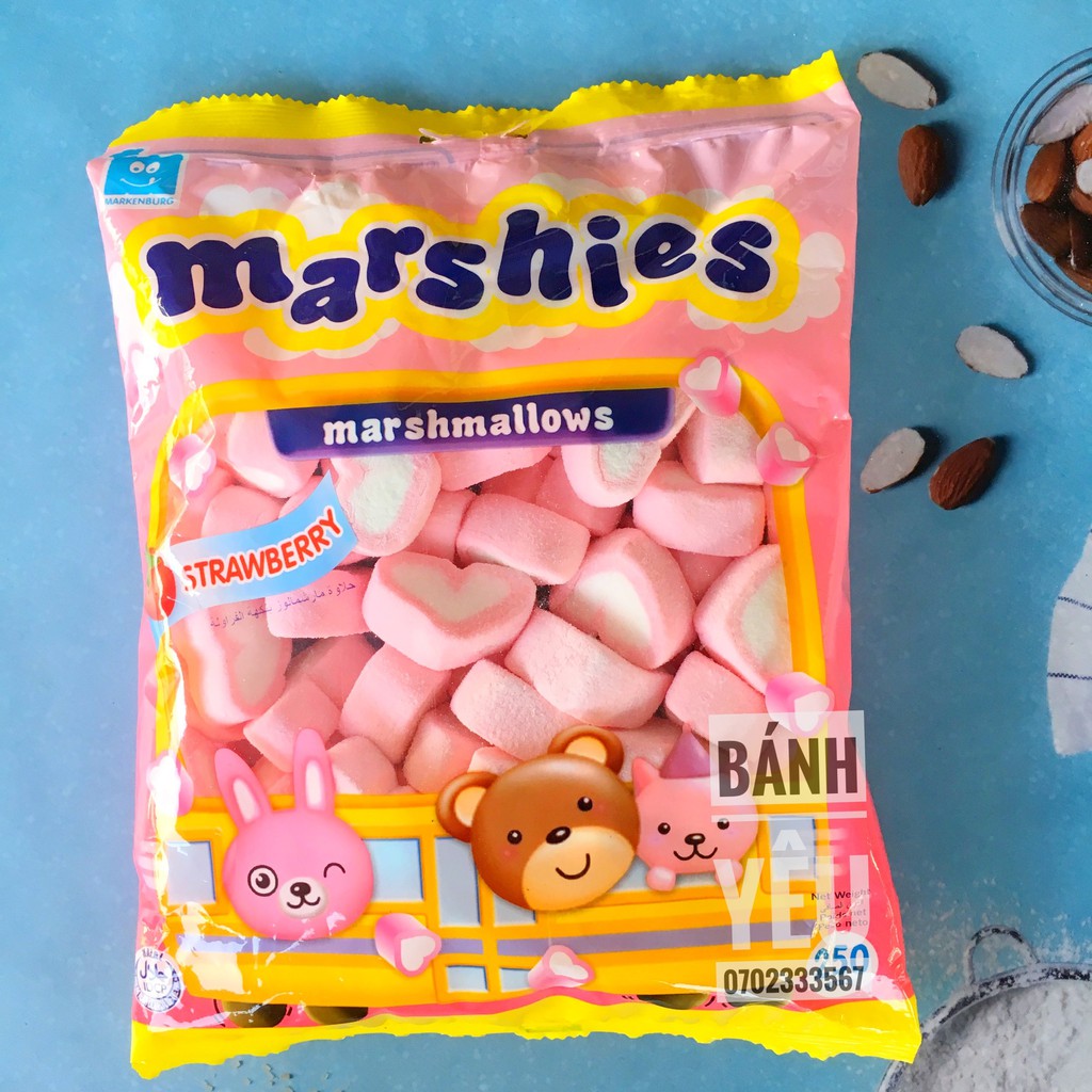 Combo kẹo xốp Marshmallows tự chọn nhiều hương vị màu sắc