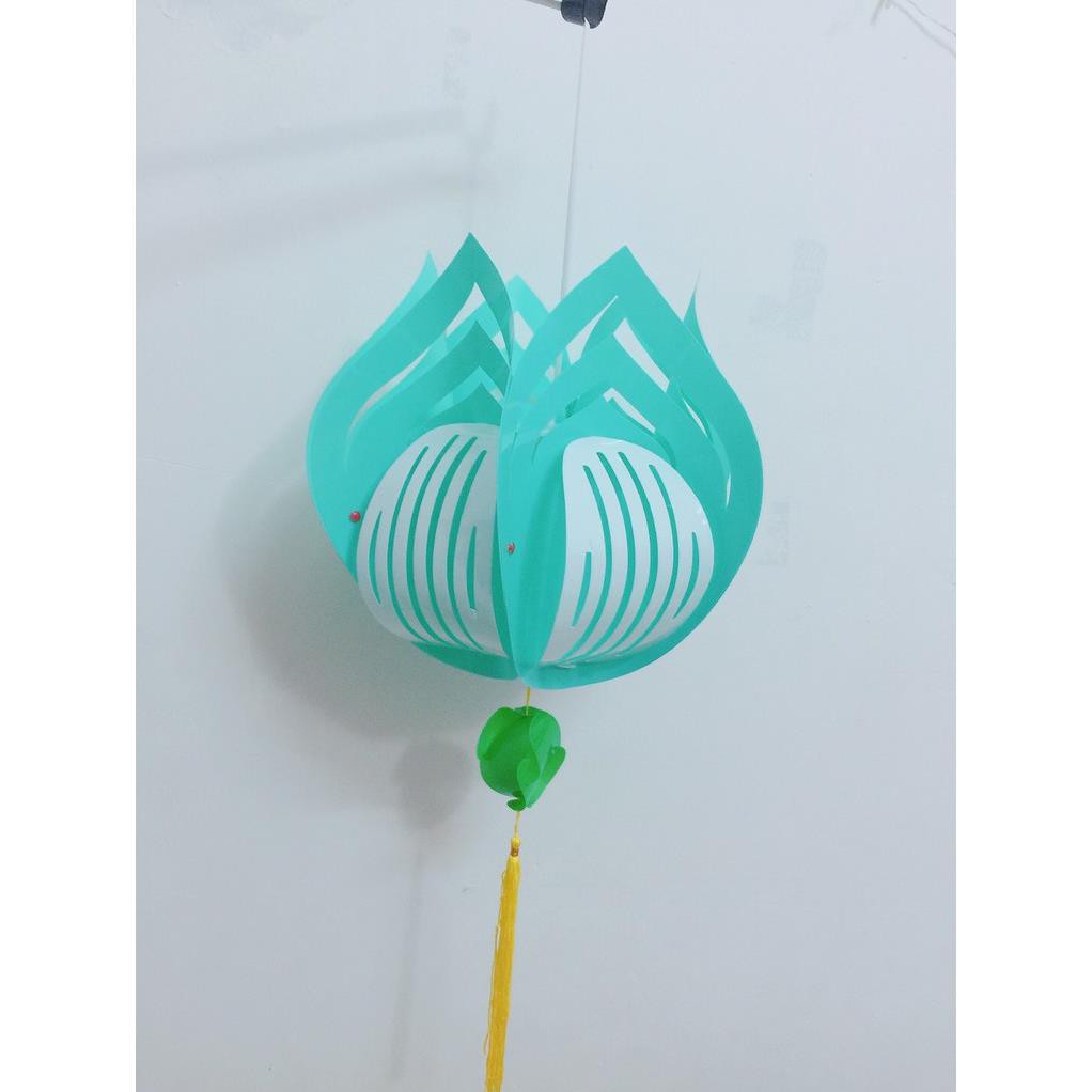 Lồng đèn Hoa Sen bằng nhựa xuyên sáng trang trí quán cafe sân vườn, chùa chiền, đường phố...