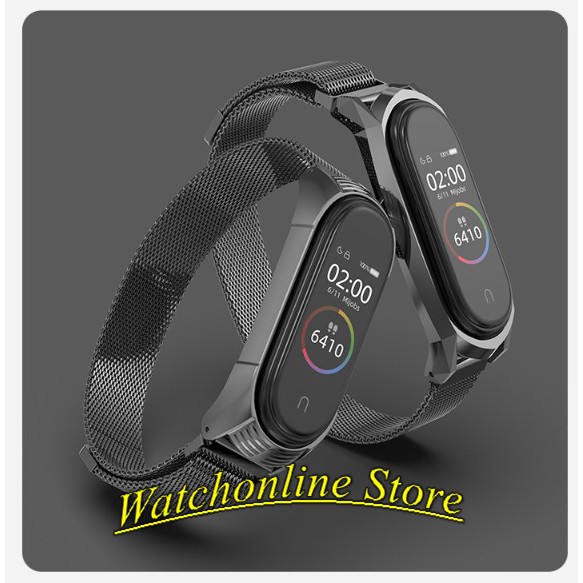 [Miband 5] Dây đeo nam châm thép không gỉ MIJOBS dành cho Xiaomi Miband 5 Miband 6