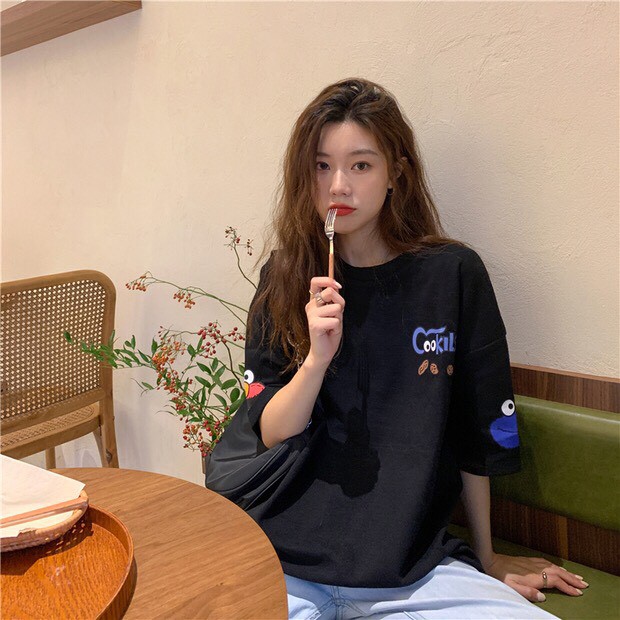 Áo thun form rộng in hình Xonxen shop chất cotton thoáng mát free size, mã 9039