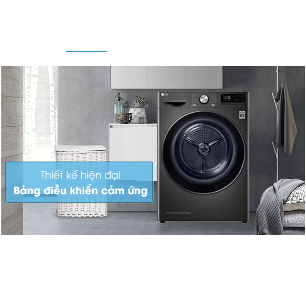 Máy sấy bơm nhiệt LG 9 Kg DVHP09B