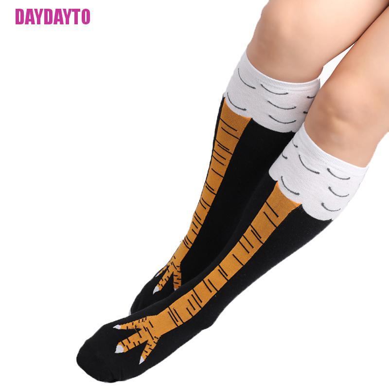 [DAYDAYTO] Vớ Dài Đến Đầu Gối Thời Trang Hình Chân Gà Hoạt Hình