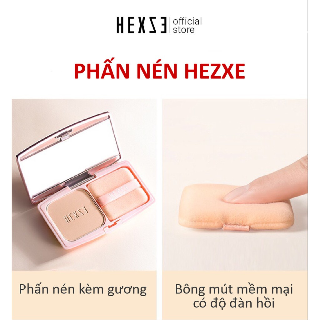 Phấn nén HEXZE dành cho mọi tone da TẶNG 01 BÔNG TẨY TRANG | BigBuy360 - bigbuy360.vn