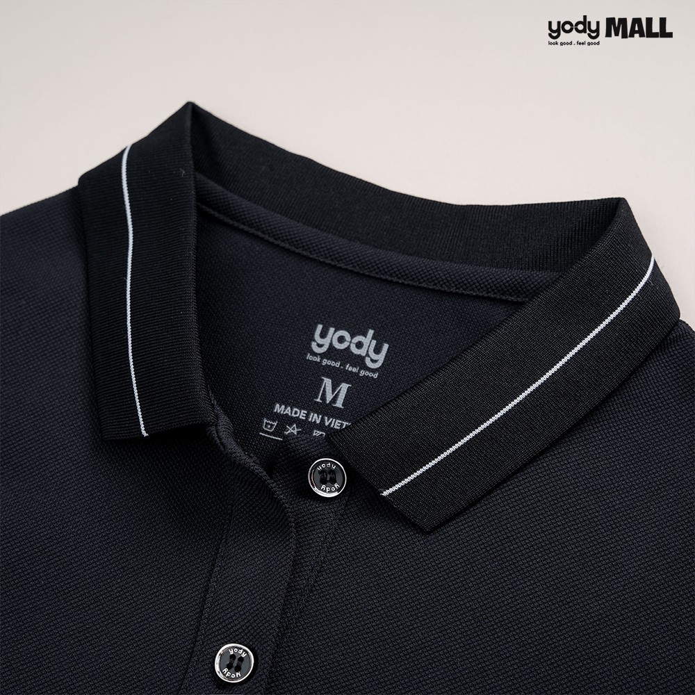 Áo thun polo phối bo nữ YODY có cổ dáng suôn chất vải thông thoáng thấm hút tốt APN3890 | BigBuy360 - bigbuy360.vn