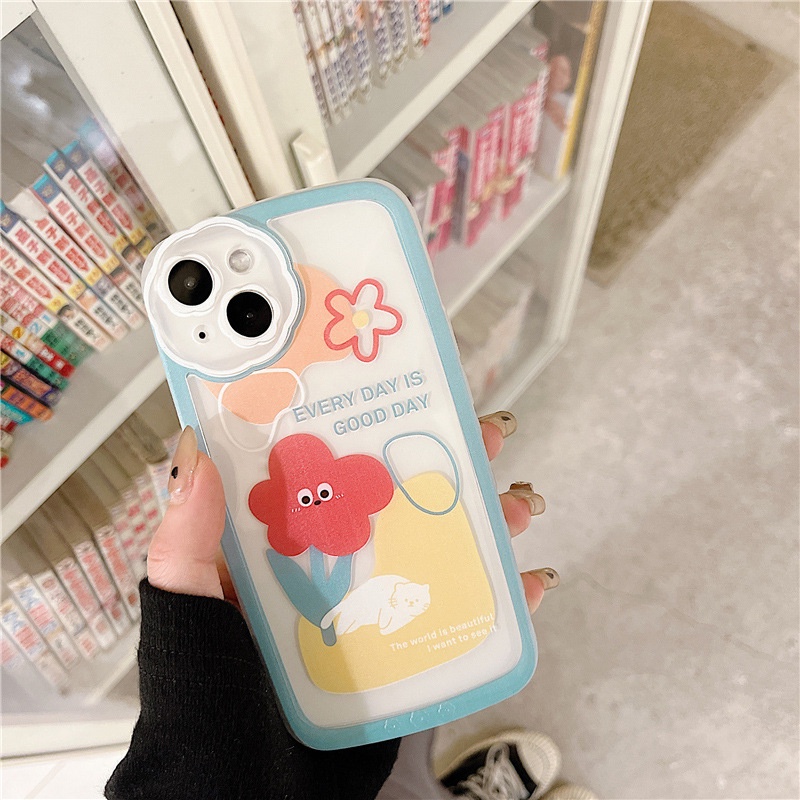 Ốp lưng iphone Ốp Điện Thoại Họa Tiết Hoa Bảo Vệ Cho Iphone 13Pro / X / 11 / 12 / xr 7 / 8PLUS / 14 / PROMAX Dinuo case