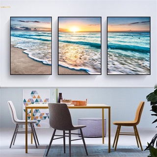 Bộ 3 tranh vải treo tường trang trí hình phong cảnh