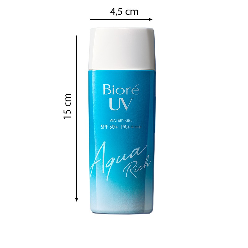 [BIORE] - UV AQUA RICH WATERY GEL SPF50+/PA++++ | Gel Chống Nắng Màn Nước Dưỡng Da