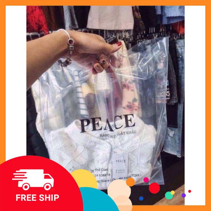 IN TÚI NILONG TRONG [IN THEOYÊU CẦU] 1000 CHIẾC TÚI TRONG SUỐT IN TÊN THƯƠNG HIỆU