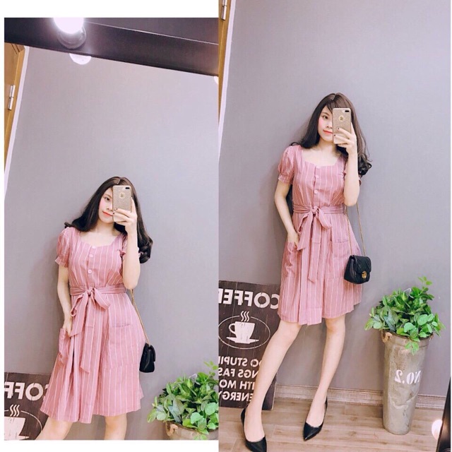 Váy kẻ xoè duyên dáng đầy nữ tính | BigBuy360 - bigbuy360.vn