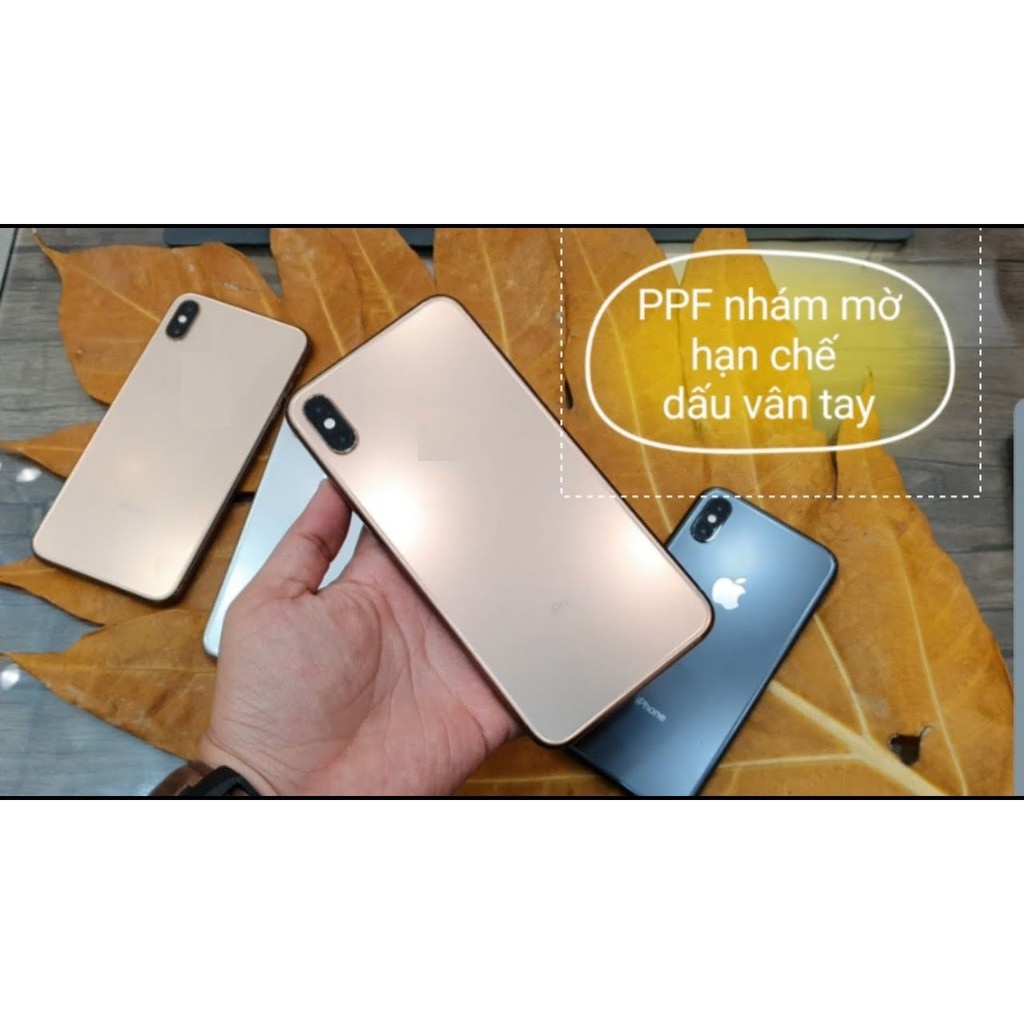 Miếng dán PPF chống vân tay mặt sau cho iPhone Xs Max