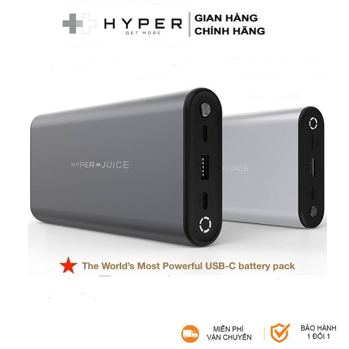 SẠC DỰ PHÒNG HYPERJUICE 27000 MAH 130W USB-C CHO MACBOOK /LAPTOP