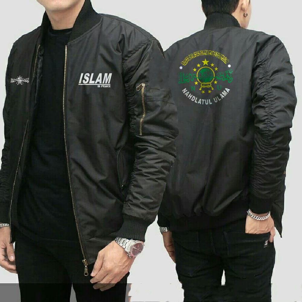 Áo Khoác BOMBER NU ANSOR BANSER Kiểu Nhăn Mô Hình Sau Lưng Chất Liệu Vải Dù SIZE L XL XXL