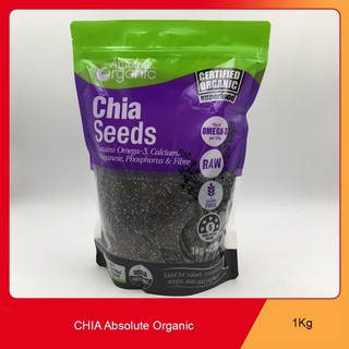 HẠT CHIA TÍM ÚC -[ BỊCH 1KG ] -ABSOLUTE ORGANIC -MỚI NHẤT