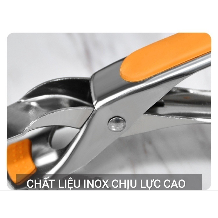 Kẹp gắp đồ nóng, gắp chén dĩa inox chịu lực cao