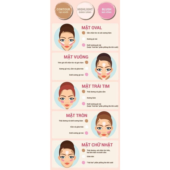 Bảng màu highlight + má hồng TOO COOL FOR SCHOOL