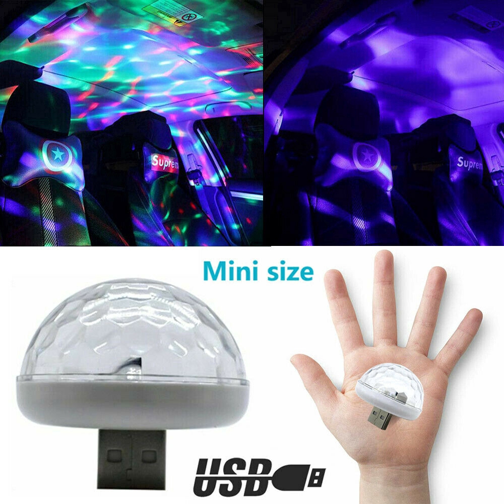 Đèn LED USB RGB trang trí nội thất xe ô tô