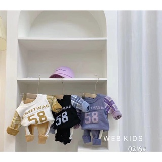 Bộ len mẫu mới 2021 cho bé trai từ 5-14kg, bộ len kiểu dáng ghi lê đáng yêu