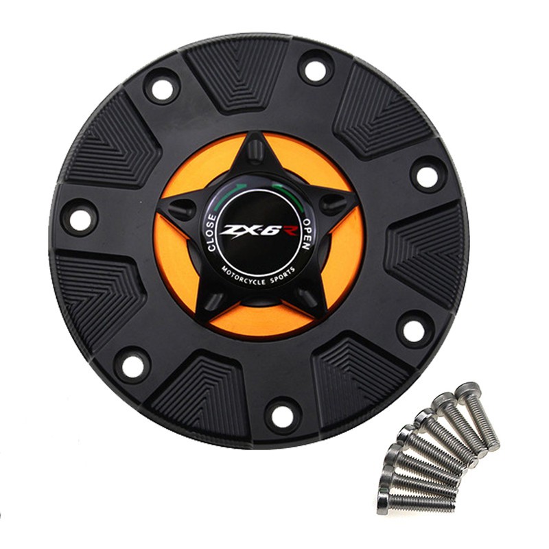 ZX-6R Gas Fuel Tank Cover for Kawasaki ZX6R ZX 6R 1994-1999 Motorcycle Accessories CNC Aluminum Oil Cap Motorbike