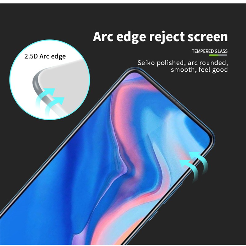 Kính cường lực Huawei Y9 Prime 2019 FULL Màn, FULL KEO Silicon (tặng gói dầu)