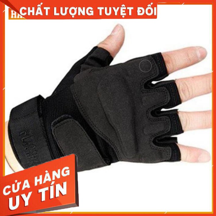 HÀNG CAO CẤP -  [FreeShip – hàng Auth] Găng Tay Tập GYM Tập Tạ - Bao Tay Phượt Lính Mỹ Blackhawk Đi Xe Máy Đi Phượt  - H