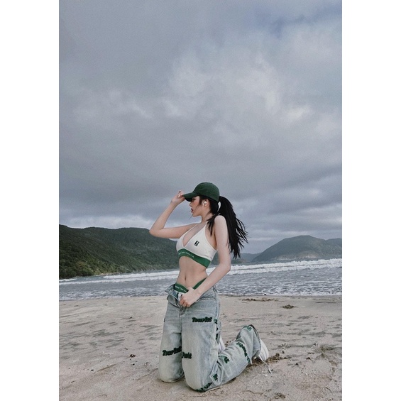 Set bikini badblood thêu chữ mai phương bùi